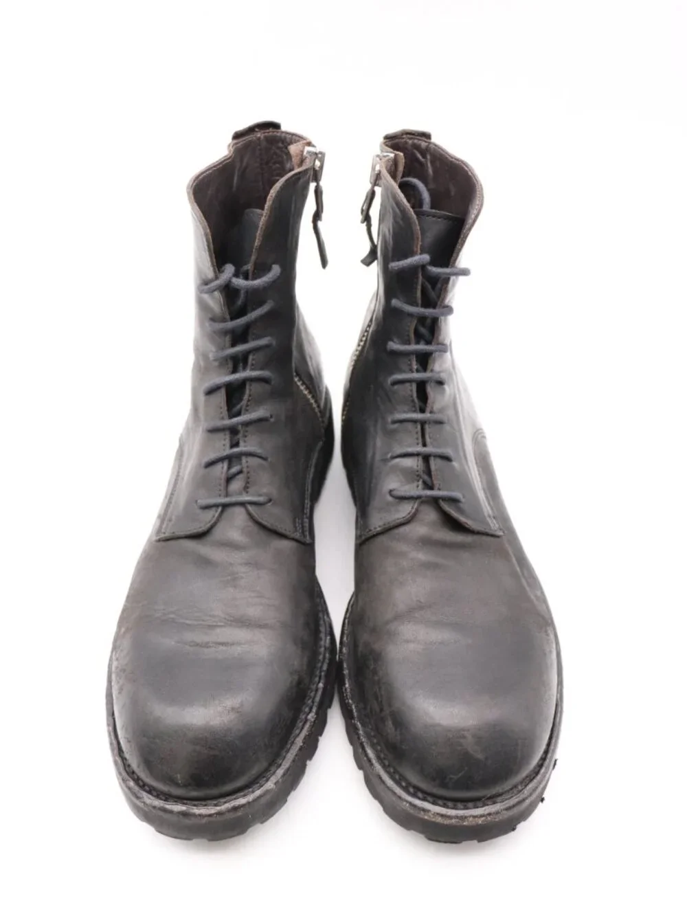 ARI Soho Boots Zip Ankle Bootie Men's EU 44 Black Leather Zip Handmade in Italy